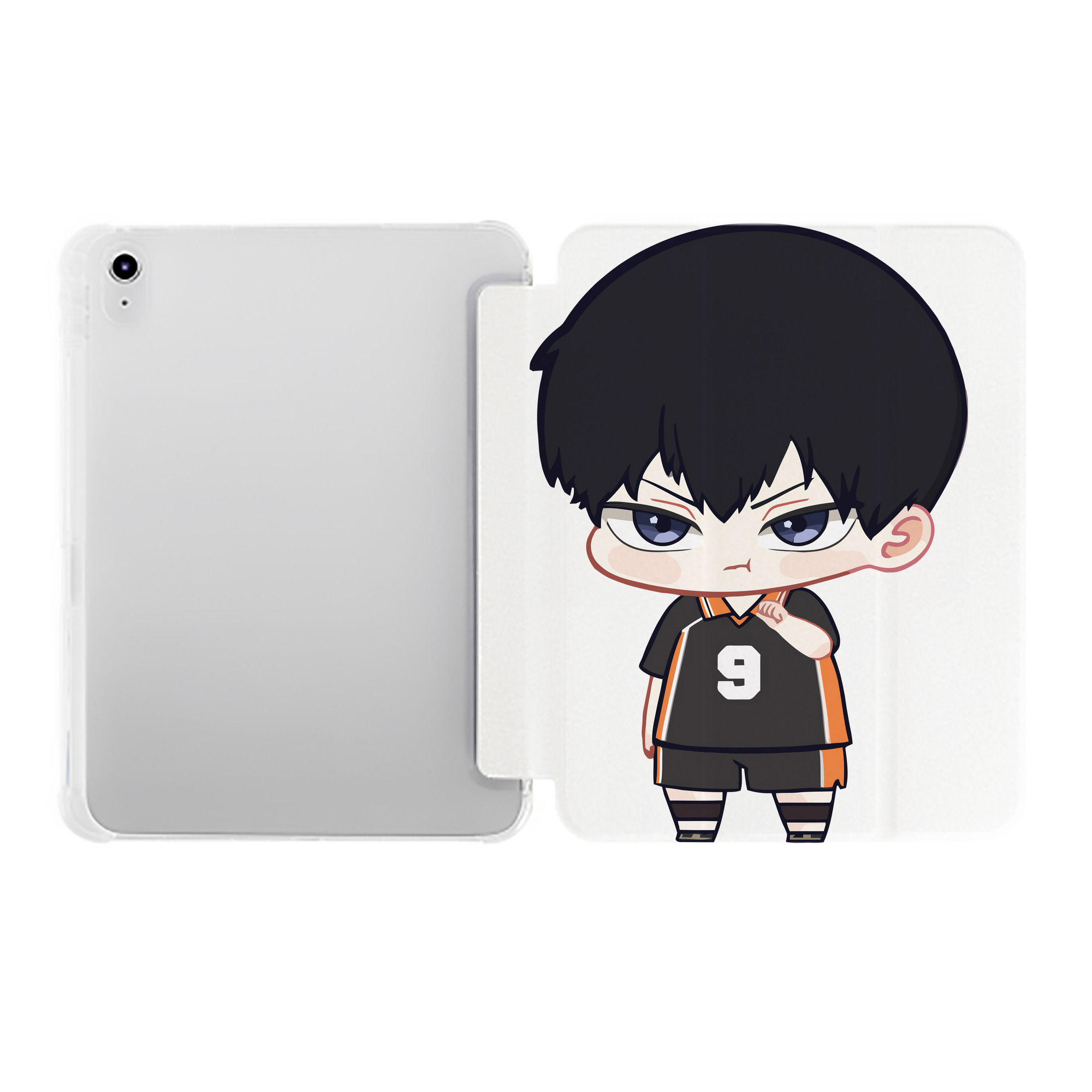 （画像用） ハイキュー!! Haikyu!! IPad ケース ペン収納付き 三つ折りスタンド PUレザー×シリコン 対応機種9.5/10.5/10.9インチ